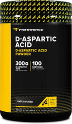 Primaforce Ácido D-Aspártico 300 Gramos (100 Dosis), Sin Sabor, Vegano, No-GMO