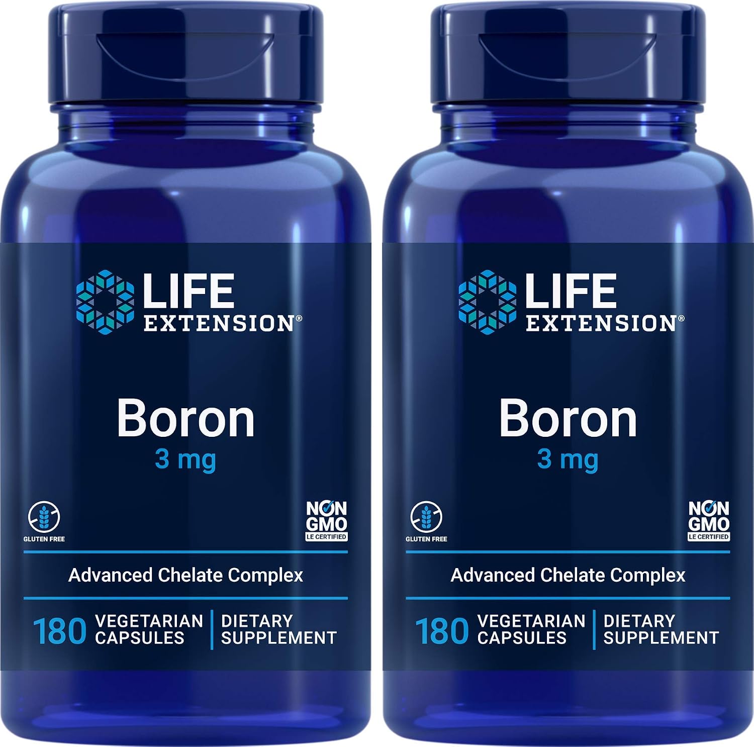 Life Extension Boro 3 mg, 180 Cápsulas (Paquete de 2)