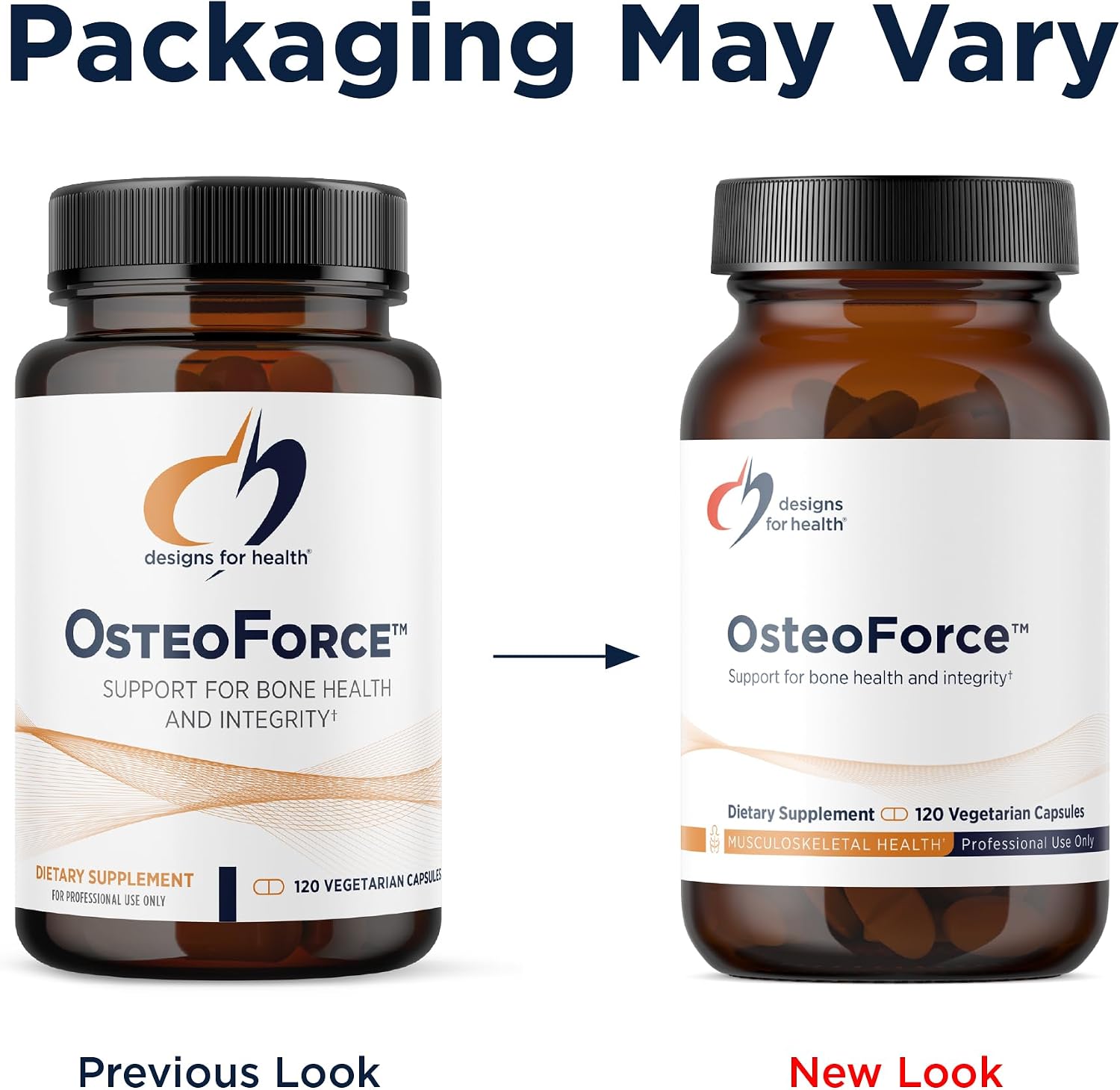 Designs for Health OsteoForce - Suplemento Premium para la Salud Ósea con Calcio Malato, Magnesio, Zinc y Vitaminas D y K - No-GMO, Sin Gluten (120 Cápsulas)