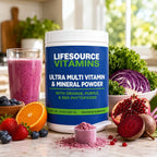 LifeSource Vitamins Ultra Multivitamínico y Mineral en Polvo con Fitoalimentos