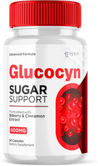 Glucocyn Cápsulas, Suplemento de Glucógeno con Ingredientes Naturales, Fórmula Avanzada para Hombres y Mujeres (60 Cápsulas)