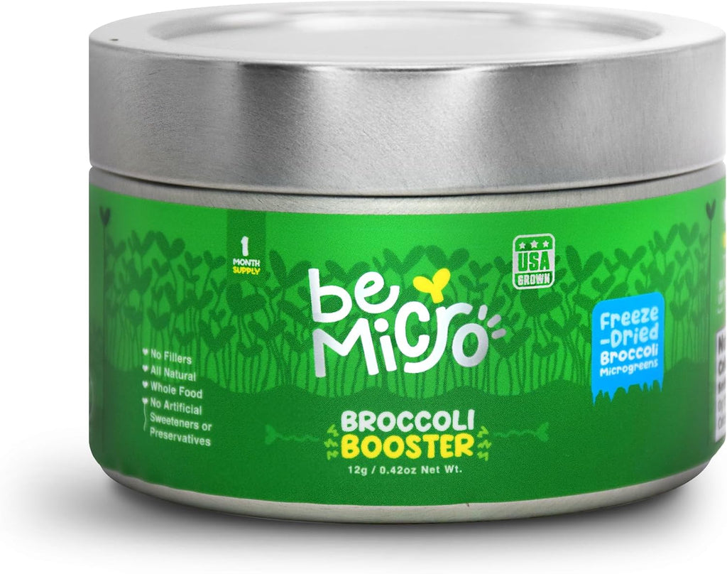 BeMicro Whole Food Microgreens - Mezcla de Brócoli, Col y Rábano - 5g