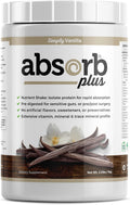 Isolate Protein - Suplemento dietético para mejorar la salud intestinal y aporte nutricional extra, sin OMG, sin gluten, sin lactosa, sin caseína (2.2 lbs, Vainilla Simple)