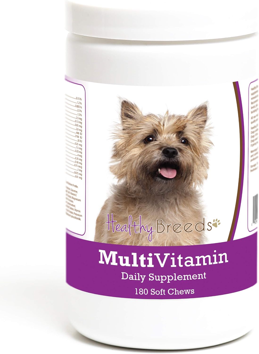 Healthy Breeds Cairn Terrier Multivitamínico en masticables blandos para perros 180 unidades