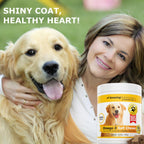 Amazing Omega 3 para Perros - 90 Masticables Blandos sabor Bacon - Apoyo para Piel, Pelaje y Articulaciones