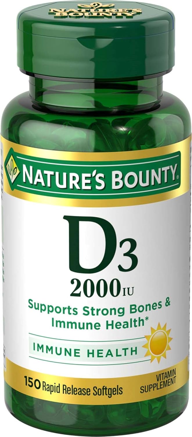 Nature's Bounty Vitamina D3 2000 UI - 150 Cápsulas Blandas
