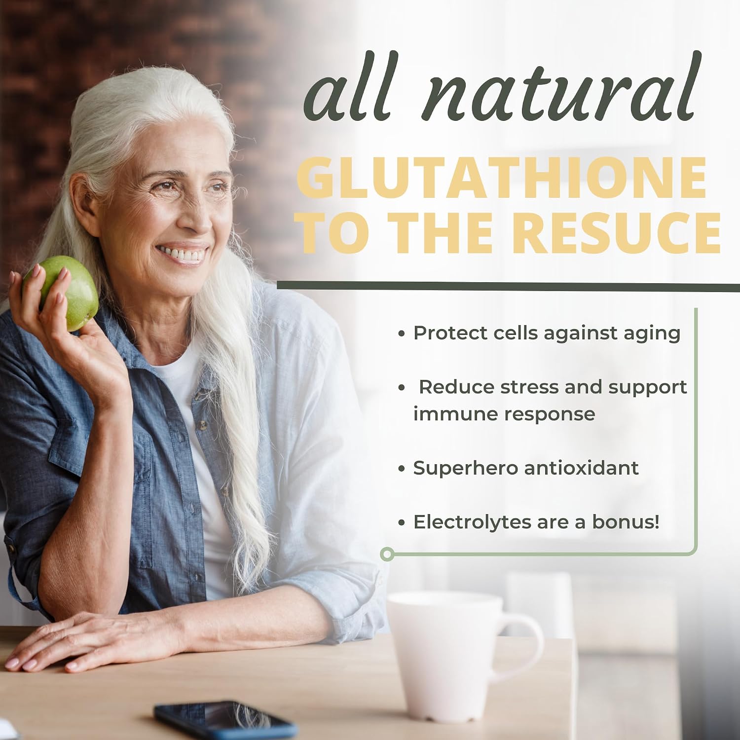Essential Glutathione con Vitamina C y Electrolitos - 20 Wafers Efervescentes