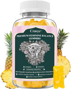 Premium Feminine Balance Gummies - Gomitas de Salud Vaginal con Probióticos y Vitamina C - 60 Gomitas