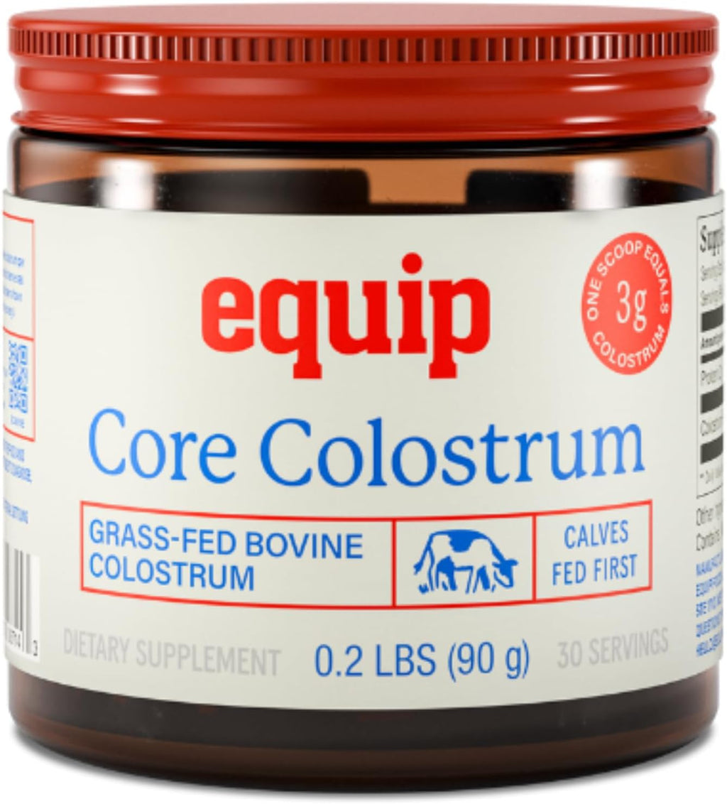 Equip Foods Core Bovine Colostrum Powder - 3000mg, Grass Fed, 30 Servicios