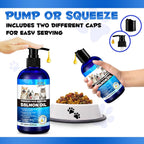 Aceite de Salmón de Alaska para Perros y Gatos (250 ml) - Omega 3 Puro con EPA y DHA