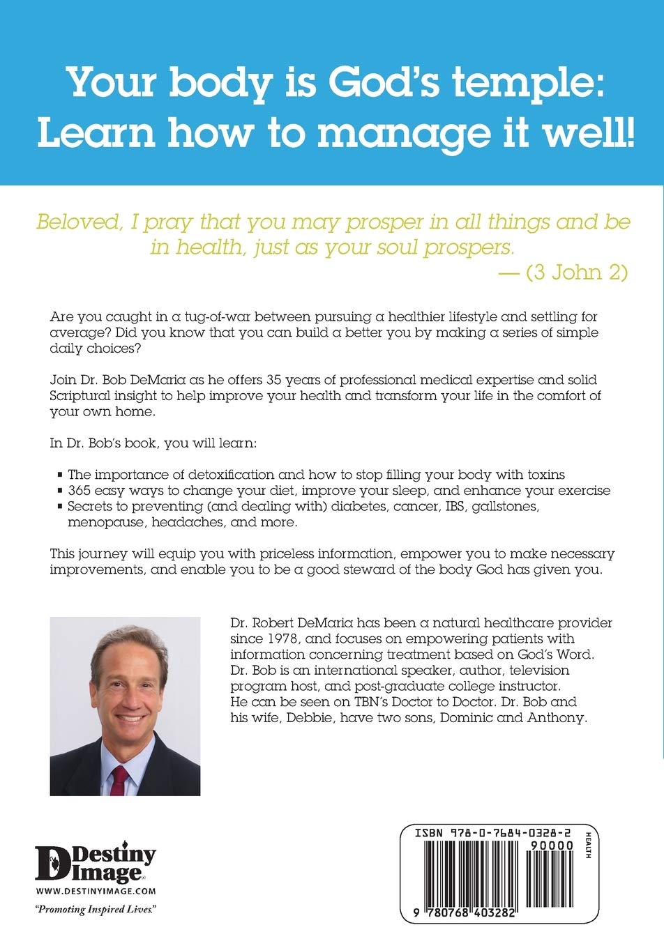 Dr. Bob's Guide to Optimal Health: Un Devocional de 12 Meses para la Restauración de la Salud Natural