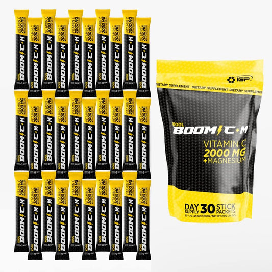 Kool Boom C+M Vitamina C 2000 mg + Magnesio - 30 Sobres