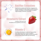 NIUSISE Feminine Balance Gummies - Gominolas para el equilibrio femenino, sabor fresa, vegano, sin gluten, 60 unidades