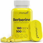 LongLifeNutri Berberine 500 mg – 180 Cápsulas Vegetales