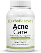 Acne Care ACNIL | Suplemento Natural Ayurvédico para una Piel Limpia y Equilibrada | Control del Acné y Exceso de Sebo | 90 Cápsulas Veganas de 800 mg