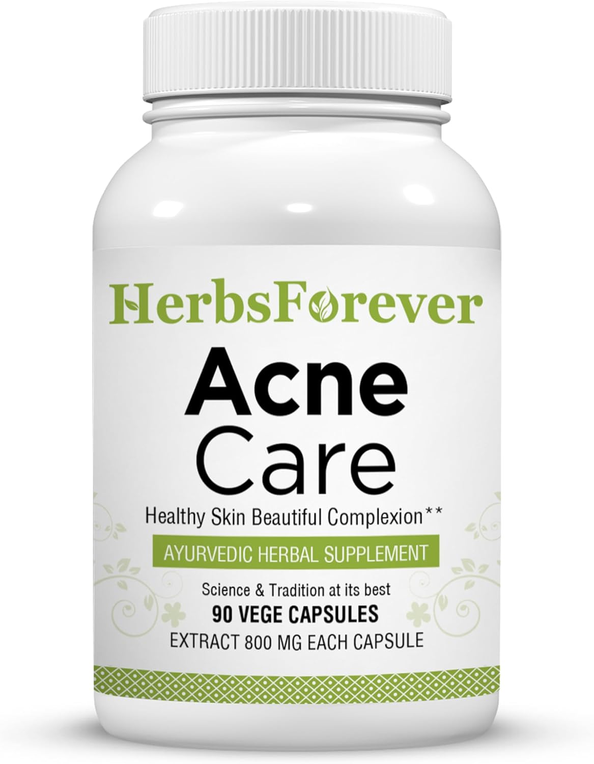 Acne Care ACNIL | Suplemento Natural Ayurvédico para una Piel Limpia y Equilibrada | Control del Acné y Exceso de Sebo | 90 Cápsulas Veganas de 800 mg