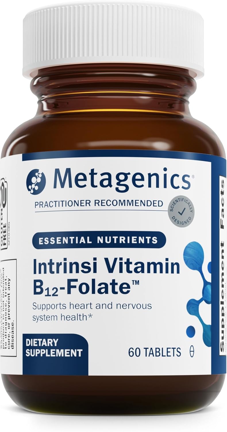 Metagenics Intrinsi B12-Folate - Metilcobalamina y L-5-MTHF con Factor Intrínseco - 60 Comprimidos