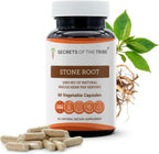 Secrets of the Tribe Stone Root (Collinsonia Canadensis) 1000 mg, 60 Cápsulas