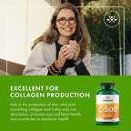 Swanson Vitamina C 500 mg con Rosa Mosqueta, 250 cápsulas