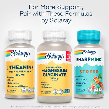 SOLARAY L-Teanina 200mg con Té Verde – Apoyo – Quienes practican meditación o mindfulness y desean un apoyo – Image 6