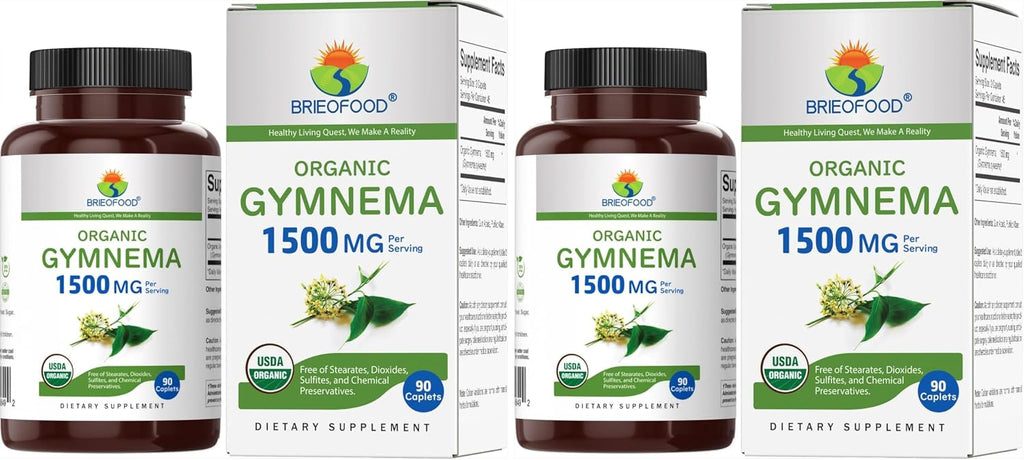 Brieofood Gymnema Orgánico 1500mg – 90 Comprimidos Vegetarianos