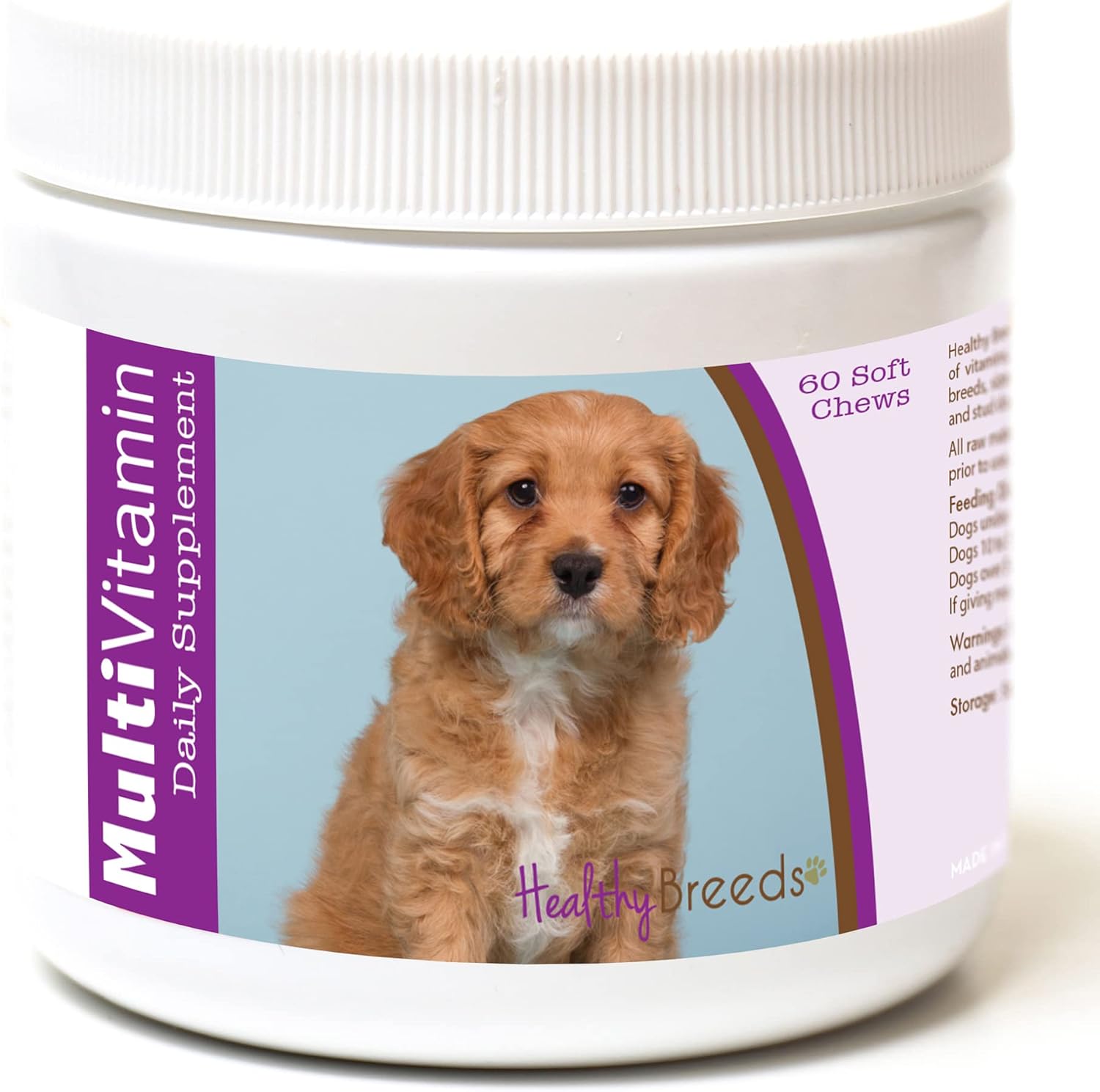 Healthy Breeds Multivitamínico para Cavapoo, 60 golosinas blandas masticables