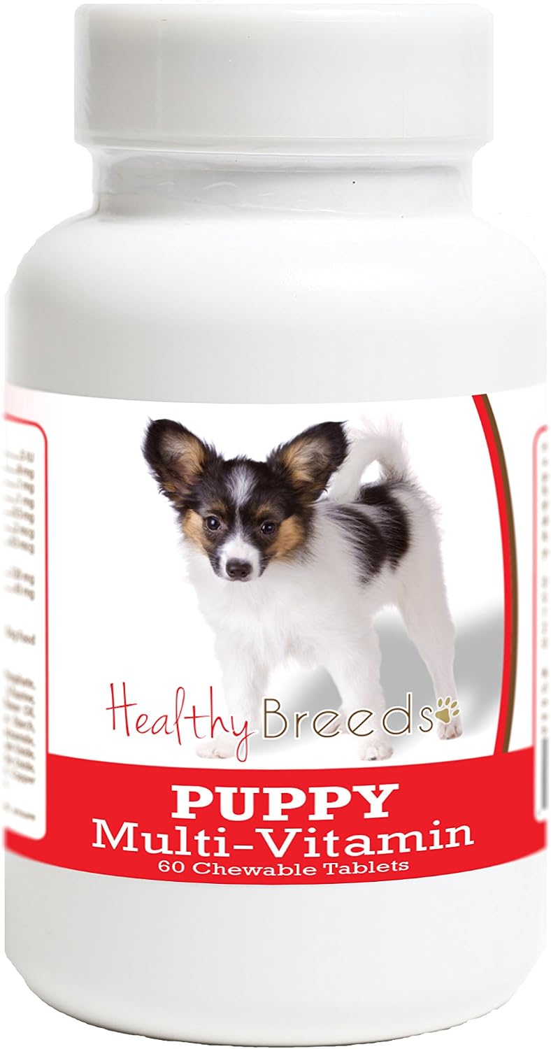 Healthy Breeds Multivitamínico para Cachorros Papillon - 60 Comprimidos
