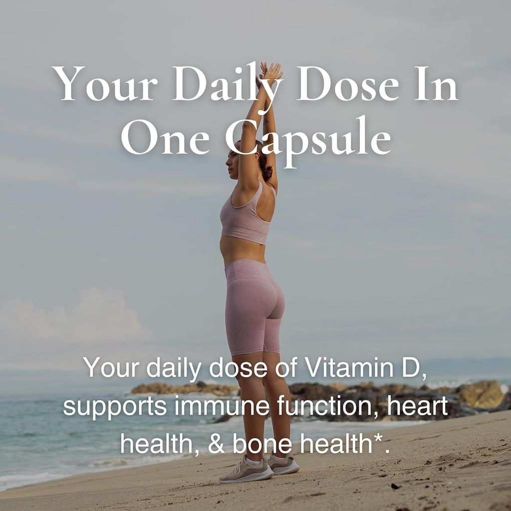 Utzy Naturals Vitamina D3 5000 UI | Colecalciferol | 60 Cápsulas