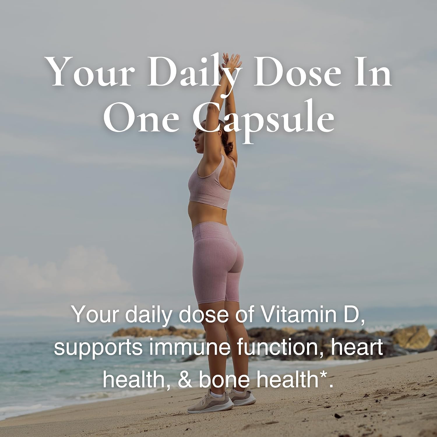 Utzy Naturals Vitamina D3 5000 UI | Colecalciferol | 60 Cápsulas