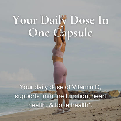 Utzy Naturals Vitamina D3 5000 UI | – Función muscular: Contribuye al funcionamiento normal de los músculos, – Image 3