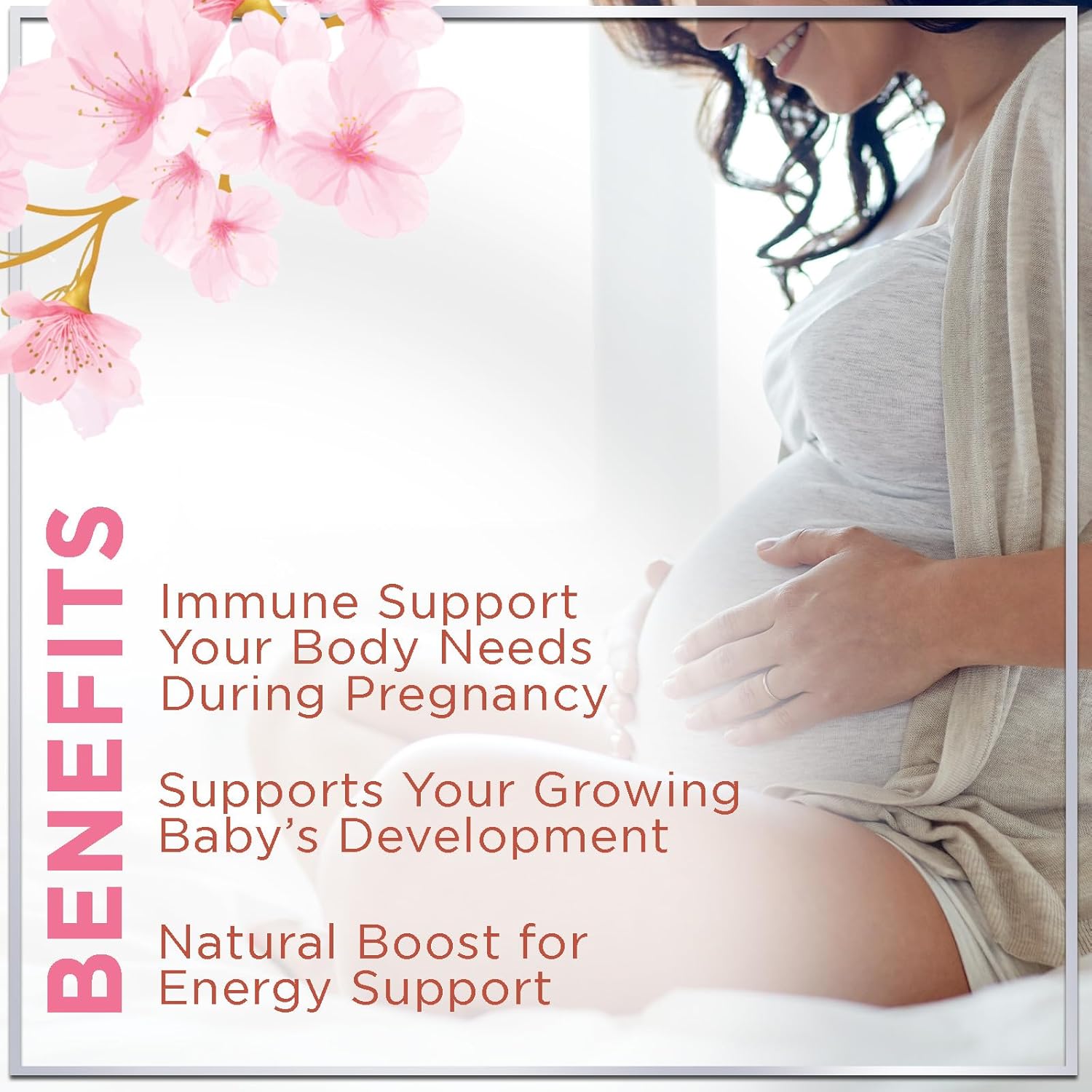 Hello Lovely! Vitaminas Prenatales con Ácido Fólico + Omega 3 DHA - 120 Cápsulas Blandas