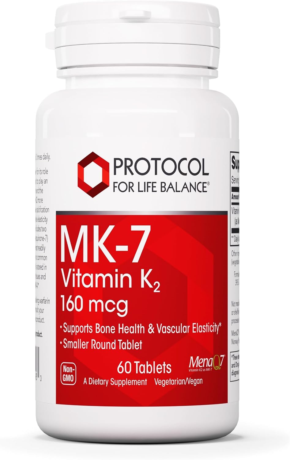 PROTOCOL FOR LIFE BALANCE MK-7 Vitamina K2 160mcg - 60 Comprimidos