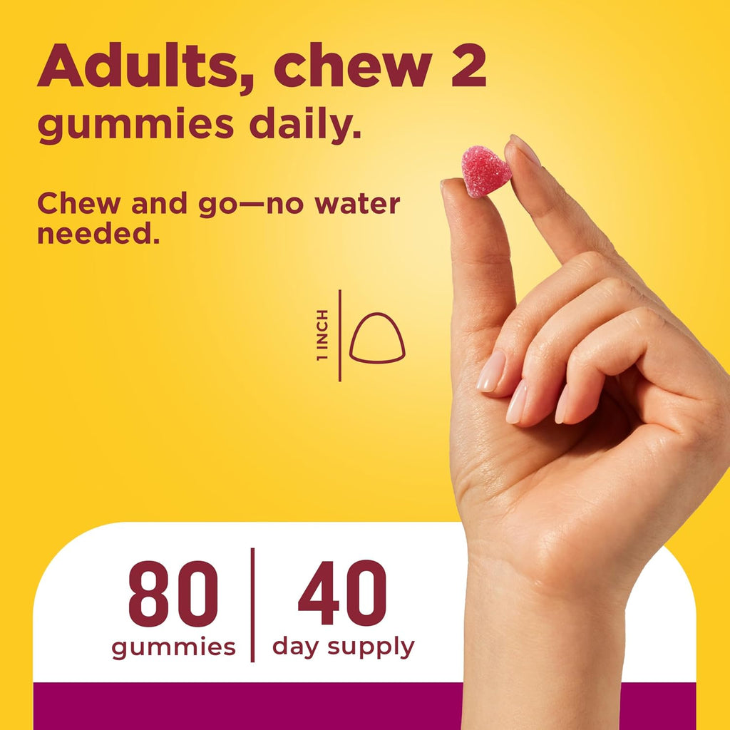 Nature Made Multivitamínico para Mujeres con Omega-3, 80 Gominolas