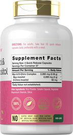 Carlyle Myo-Inositol & D-Chiro Inositol 2060mg | 150 Cápsulas | No-GMO, Sin Gluten