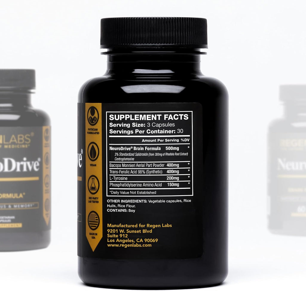 NeuroDrive Memory & Focus Supplement - 90 Cápsulas