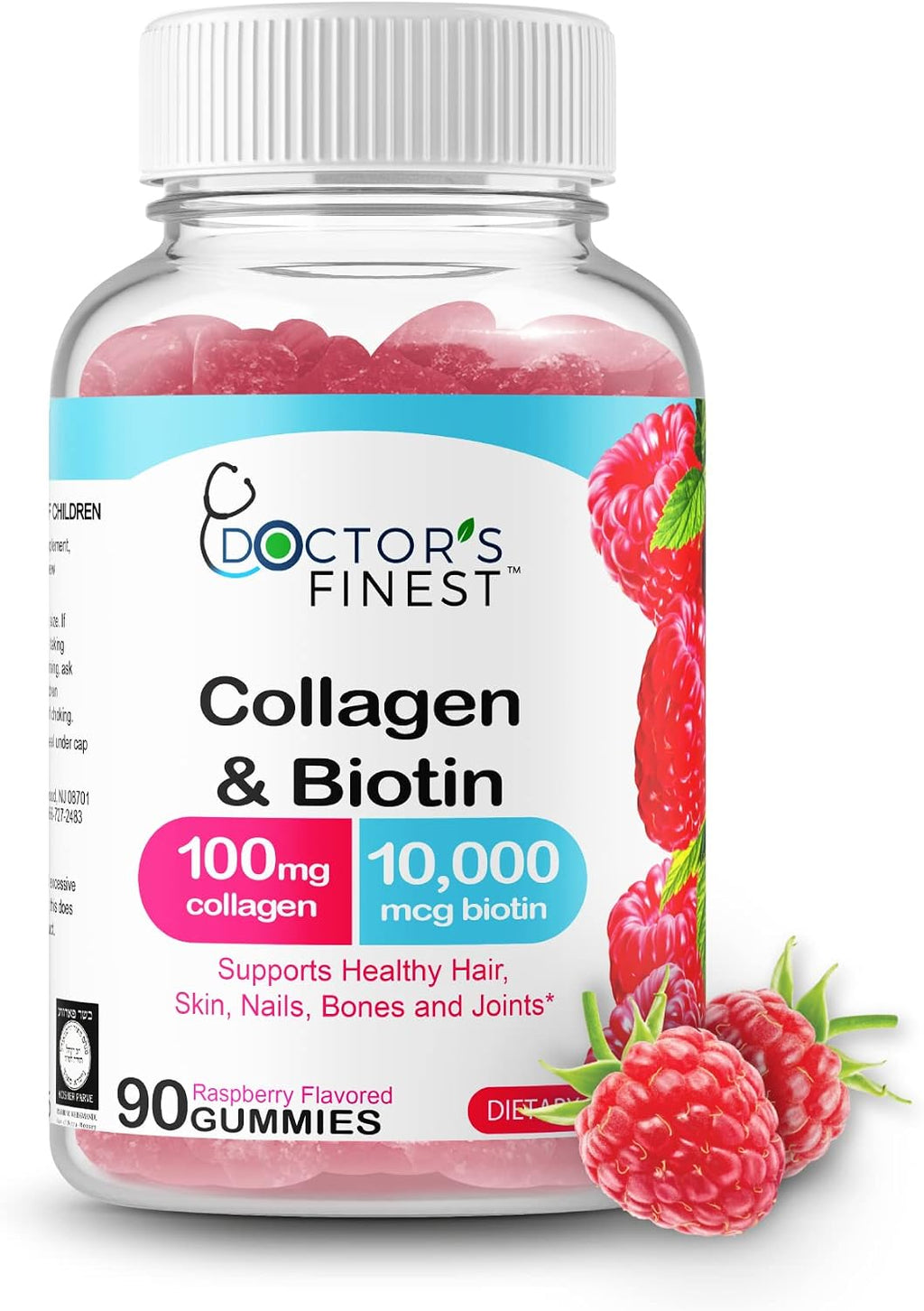 Gominolas de Colágeno y Biotina 10000 mcg - 90 Gominolas Veganas