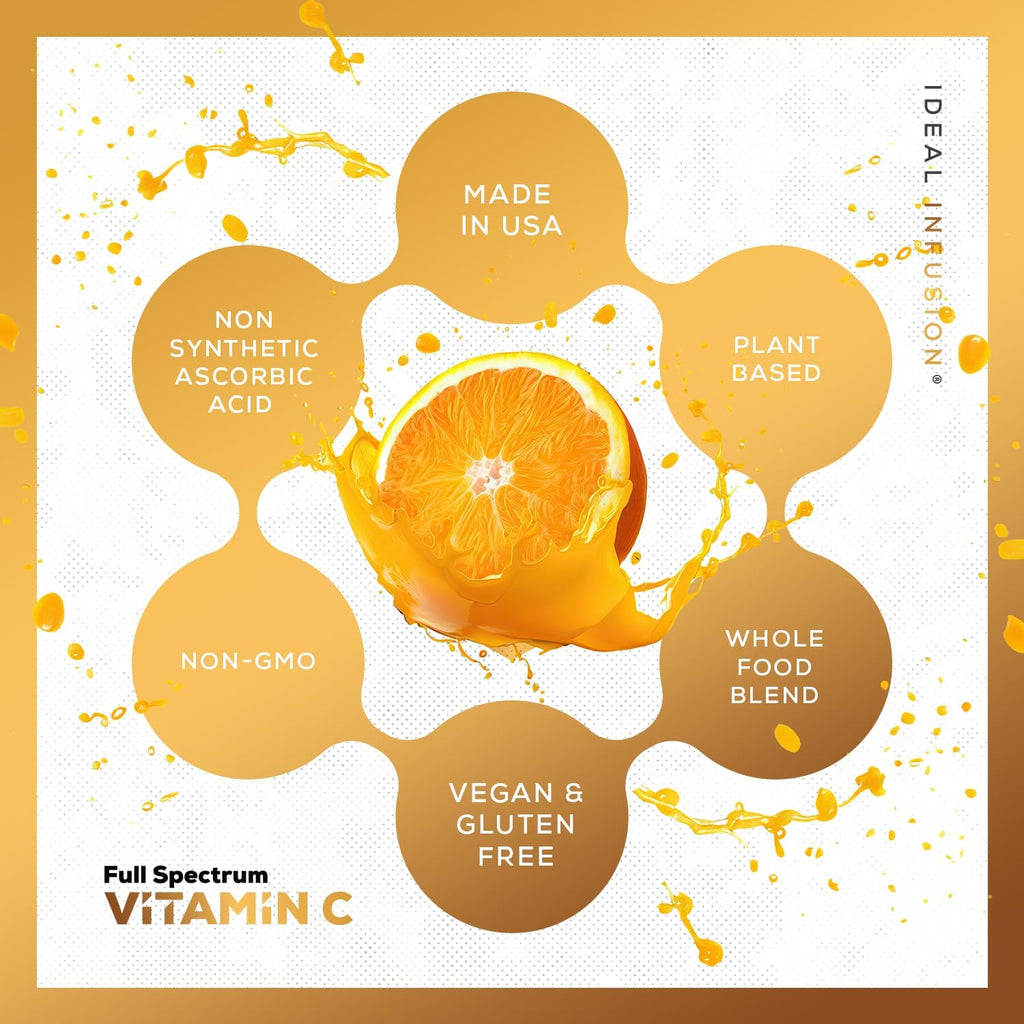 Complemento de Vitamina C de Alimentos Integrales 675 mg – Complejo de Vitamina C de Origen Vegetal con Naranjas Orgánicas, Acerola y Cofactores Naturales – Apoyo Inmunitario y Antioxidante – Vegano – 120 Cápsulas