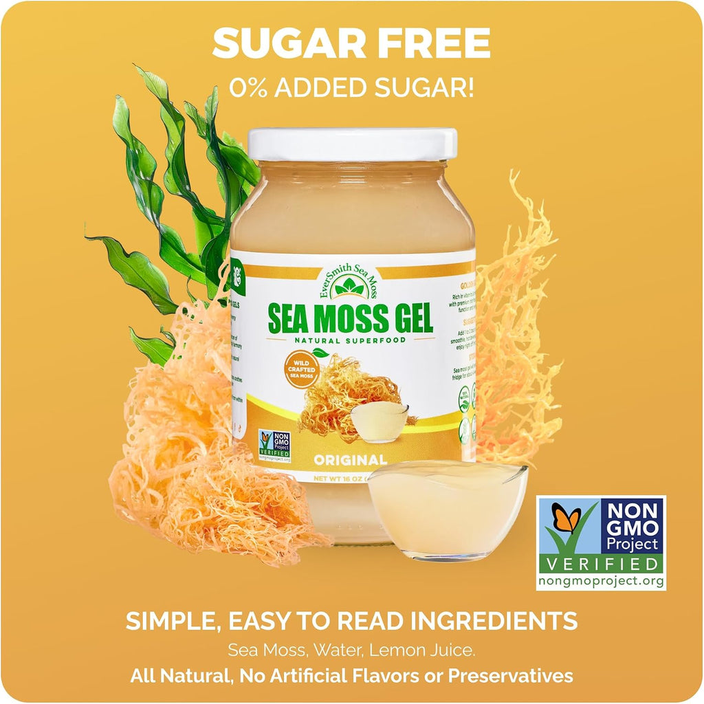 Gel de Musgo Marino Irlandés Salvaje - EverSmith Organics - Sin Sabor (1 Frasco)