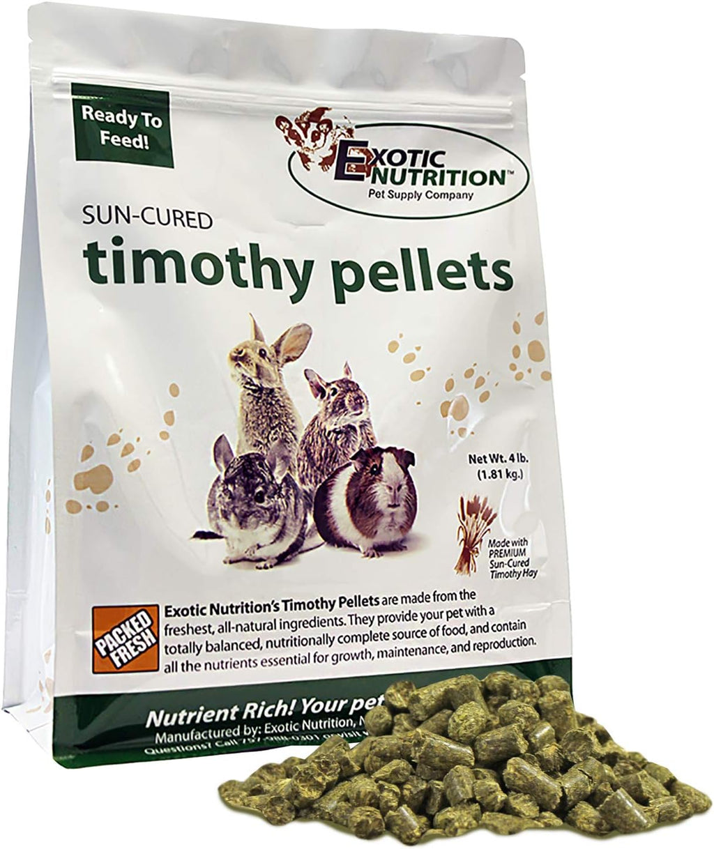 Timothy Pellets - Alimento Natural de Heno para Conejos, Cobayas y Roedores (7.5 lb)