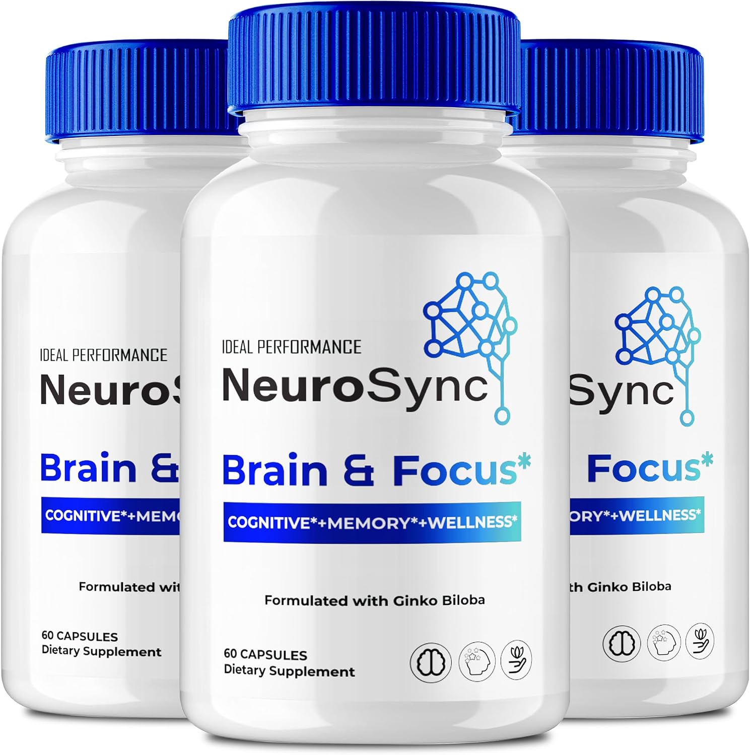 Neuro Sync Capsules - Fórmula Avanzada Nootrópica para el Apoyo Cerebral y Nervioso (Pack de 3)