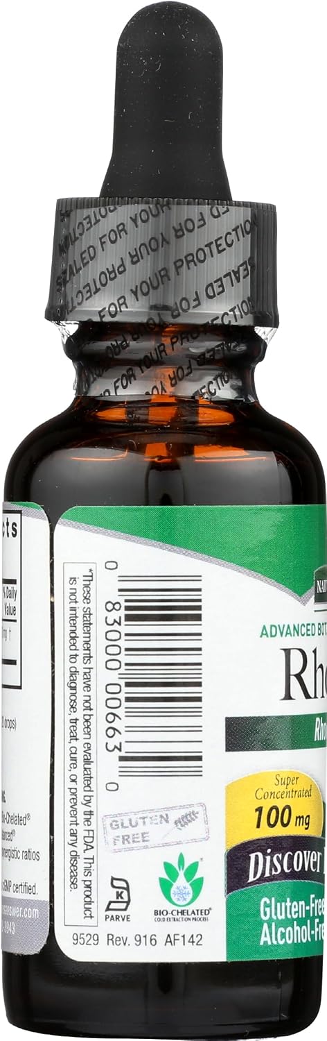 Extracto de raíz de Rhodiola Rosea 30 ml - Sin alcohol - Nature's Answer