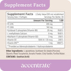Accentrate110 - Suplemento de Enfoque con Complejo de Vitamina B Metilado y Ácidos Grasos Omega-3