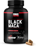 Force Factor Black Maca Root - Suplemento de Maca Negra para Hombres, 1000mg con BioPerine, 90 Cápsulas