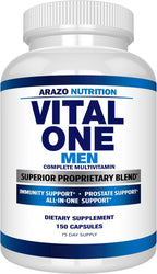 Arazo Nutrition Vital One Multivitamínico para Hombres - Complemento Alimenticio con Superalimentos - 150 Cápsulas Veganas
