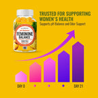 NutraPep Feminine Balance Probiotics Gummies para Mujeres - Salud Vaginal y Equilibrio del pH - Suplemento Natural con Arándano y Piña - Sin Azúcar, Sin Gluten, Vegano