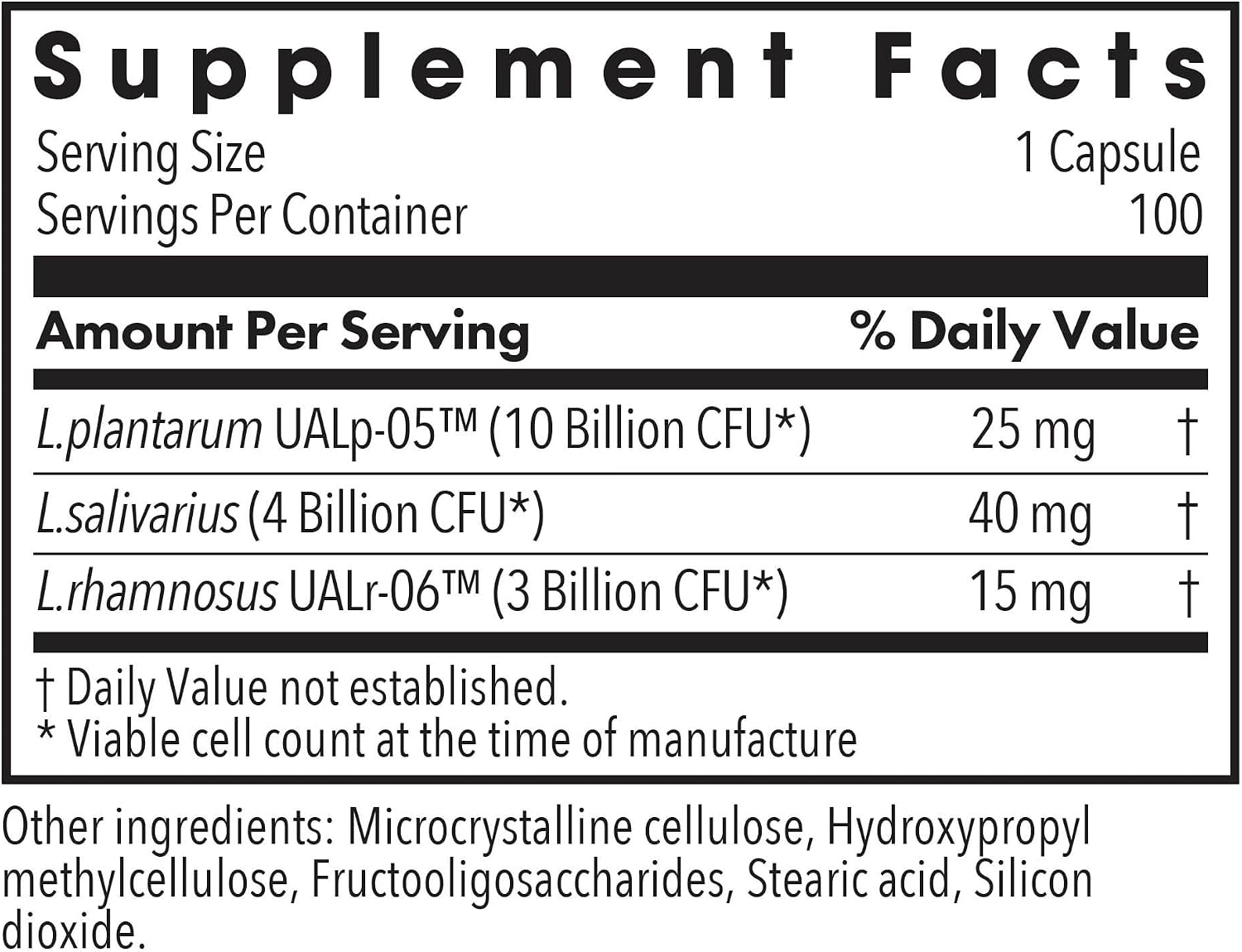 Allergy Research Group ARG Lactobacillus – Probiótico Multicepa, 100 Cápsulas