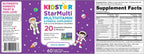 KidStar Nutrients StarMulti, Multivitamínico y Multimineral Masticable para Niños, con Alimentos Integrales Fermentados Orgánicos, Vegano, Sin Azúcar, Sabor Space Berry, 60 Comprimidos Masticables