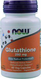 Glutatión 250 mg, 60 Cápsulas Vegetarianas (Pack de 2) - NOW Foods