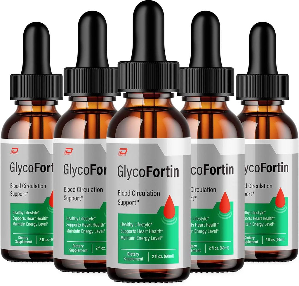 Indelo Glyco Fortin Drops Healthy Formula - Gotas de suplemento dietético - Fórmula extra fuerte (5 envases)