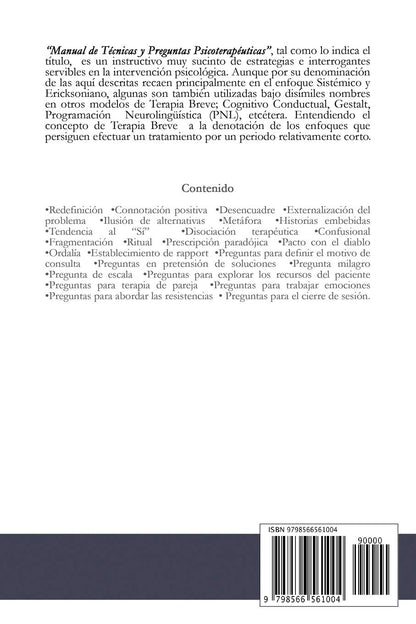 Manual de Técnicas y Preguntas Psicoterapéuticas (Spanish Edition) – Image 2